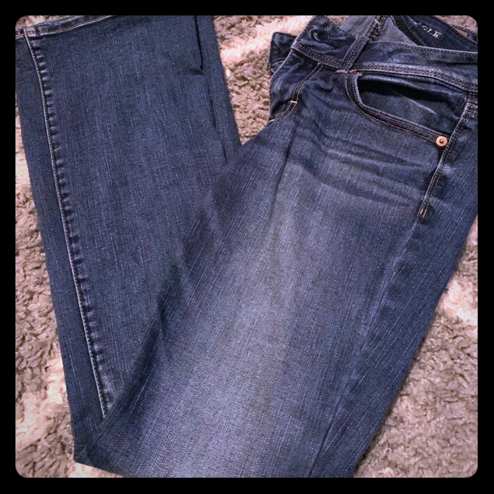 American Eagle Sz 6 Kick Boot Super Stretch Jeans